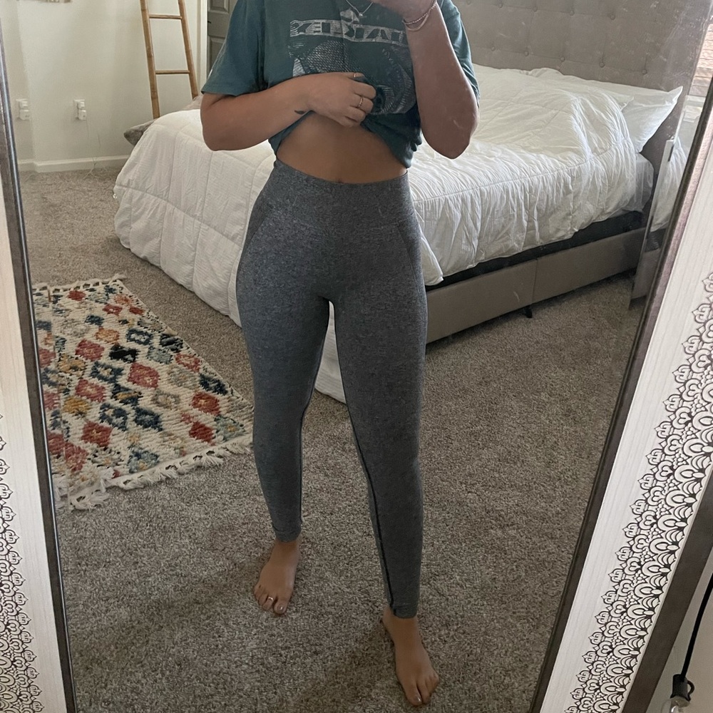 Grey Gymshark Seamless High Waisted Leggings